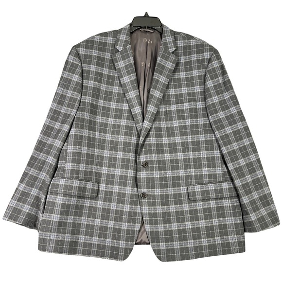 Lauren Ralph Lauren Other - Lauren Ralph Lauren 2 Button Blazer 50 Windowpane Overcheck Tailored Sport Coat